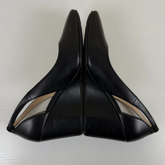 Cole Haan Grand OS Cutout Wedge Pump Black Leather - Picture 6 of 11